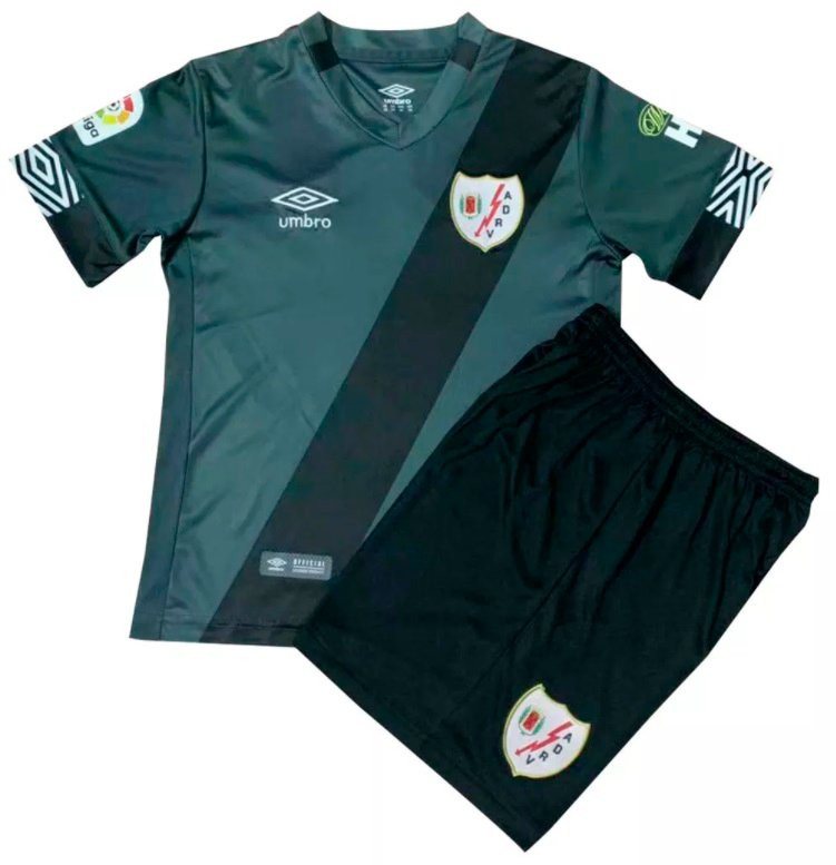 Kit infantil oficial umbro Rayo Vallecano 2020 2021 II jogador